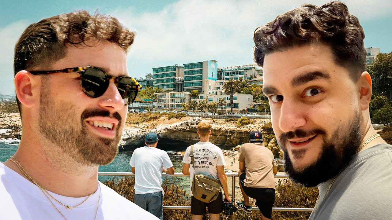 YouTube post by @SantagatoStudios for Green Chef. Caption reads: The Basement Yard Goes To California! | Vlog.