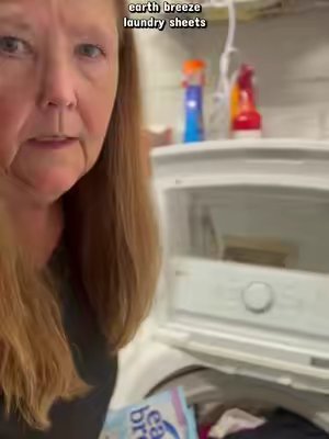 TikTok post by @sbgavol for Earth Breeze. Caption reads: @Earth Breeze laundry sheets come in so scents-....