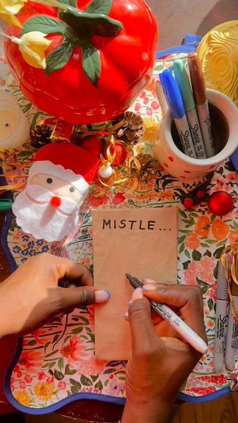 Instagram post by @teadayblogs for Sharpie. Caption reads: [...] thawed, the cocoa’s warm, and my Sharpies....