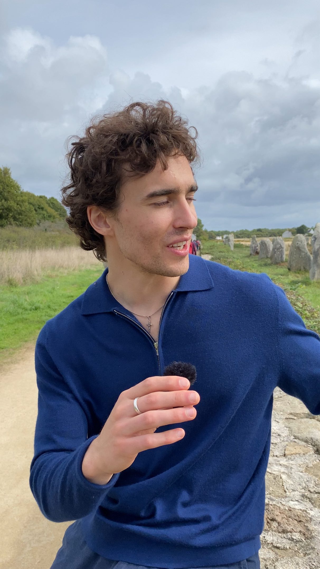 Instagram post by @frenchwithpatrick for HISTORY. Caption reads: The Carnac Stones

Aerial footage taken from the....