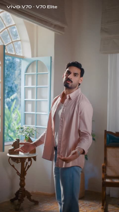 Instagram post by @ahan.shetty for Vivo. Caption reads: [...] he’s with us, next minute — gone. 🤵‍♂️ Vivo....