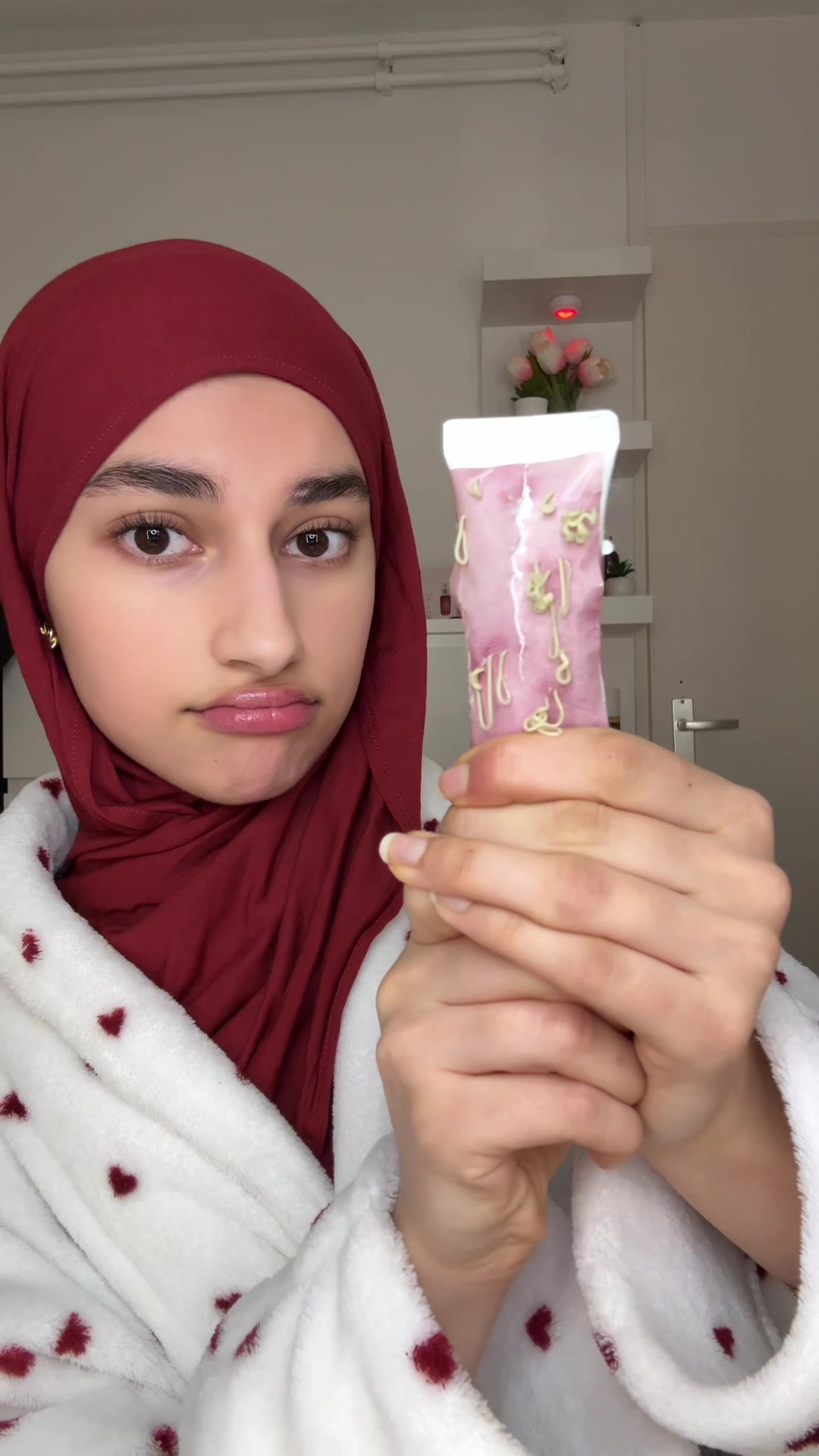 TikTok post by @arianaelahi for Ivoskin. Caption reads: [...] is constantly red & inflamed, try the....
