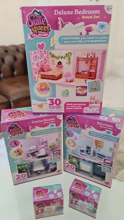 Instagram post by an influencer for Vivid Toy Group. Caption reads: Ad - Design your own doll house rooms with Suite....