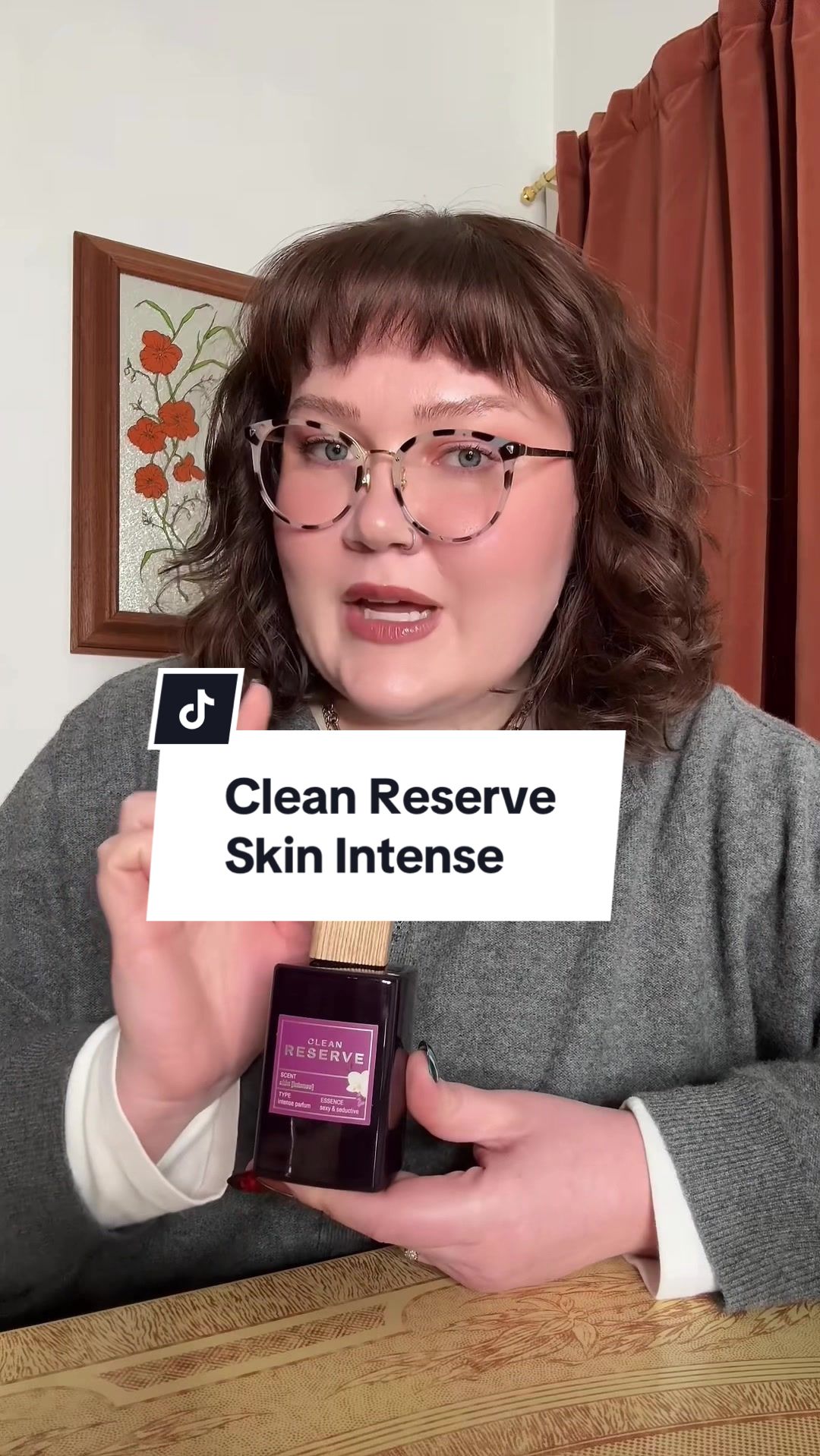 TikTok post by @eliselovessmells for Clean Beauty. Caption reads: #CleanPartner I was SO excited when I heard about....