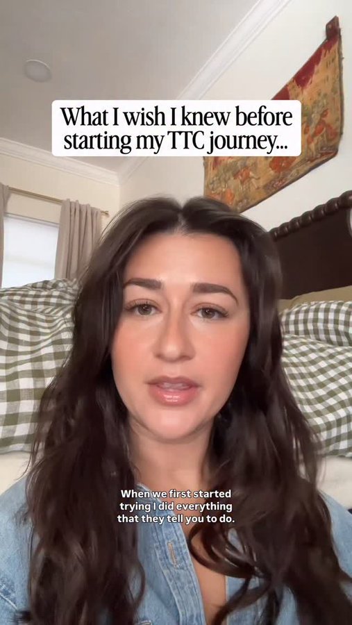 Instagram post by @healthillie for Evvy. Caption reads: When my husband and I first started trying to....