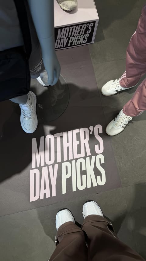 Instagram post by @sarahmagusara for JD Sports. Caption reads: [...] someone you love this Mother’s Day at....