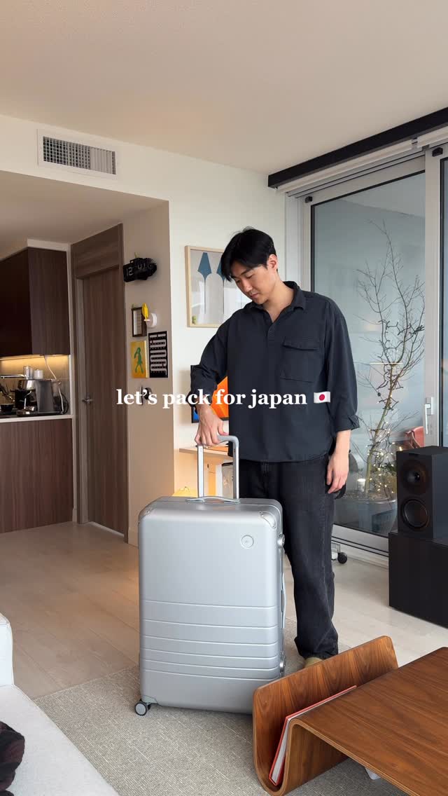 Instagram post by @mr.jodigo for Monos. Caption reads: Let’s pack for a 3-week trip to Japan 🇯🇵 

i’ll....