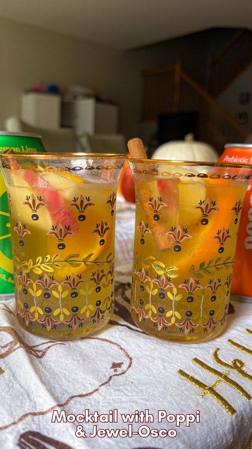 Instagram post by @theblissfulmomma for Jewel-Osco. Caption reads: Fall mocktails?! Yes please! Especially if they’re....