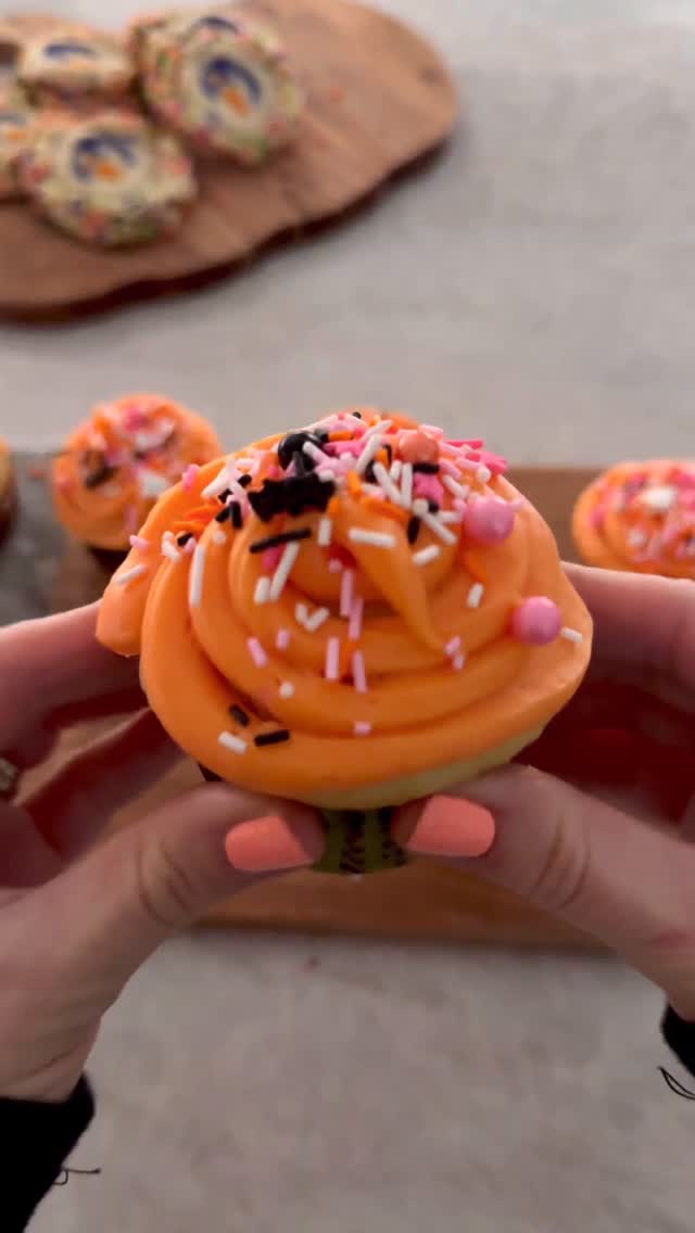 Instagram post by @organizewithrosie for Fancy Sprinkles. Caption reads: Making some Halloween treats 🍪👻🧁🎃....