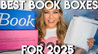 YouTube post by @SubscriptionSisters for Once Upon A Book Club. Caption reads: BEST BOOK SUBSCRIPTION BOXES 2025 + COUPON CODES |....