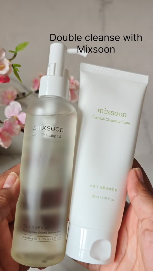 Instagram post by @satiskincare for mixsoon. Caption reads: Double cleanse with @mixsoon_official

Bean....
