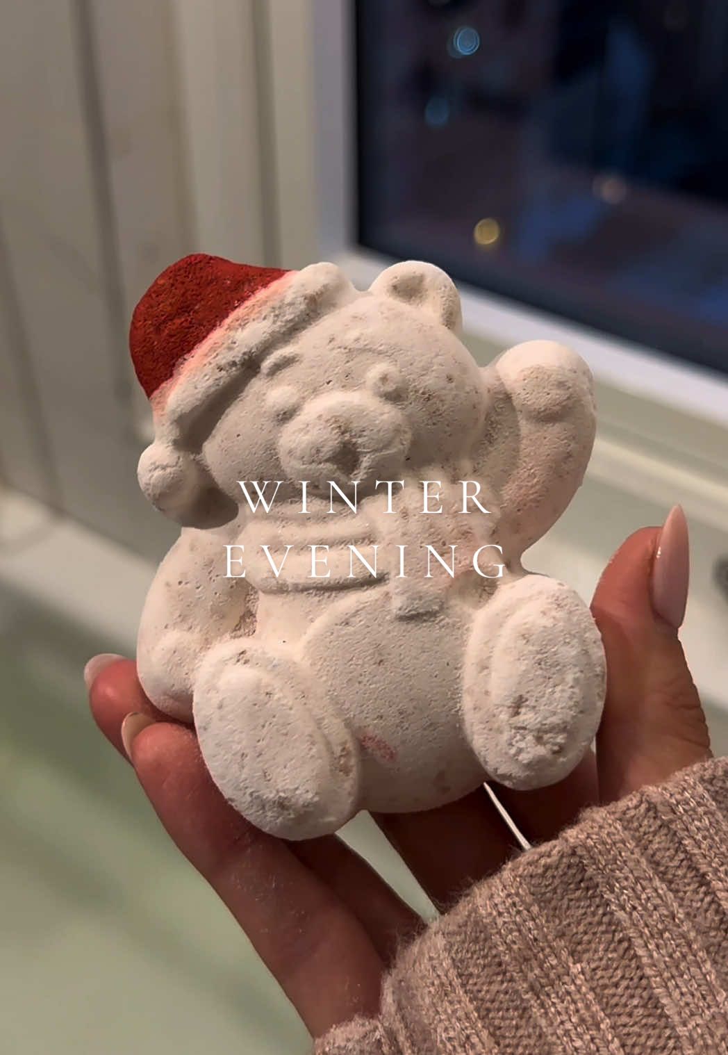 TikTok post by @elysian.living for Arrae. Caption reads: cozy winter evening in my life ❄️☕️ @Arrae....