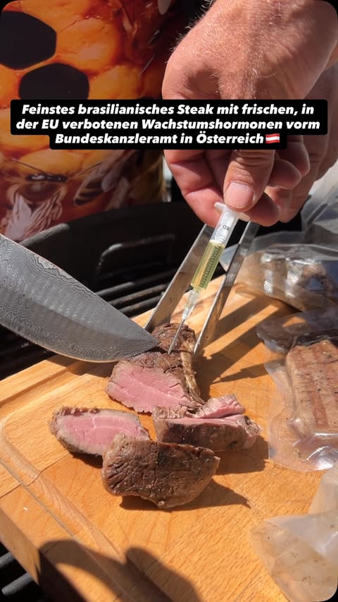 Instagram post by @markusholzschuster for Bündnis Zukunft Landwirtschaft. Caption reads: @bundeskanzleramt.gv.at weils eh scho wurscht is,....