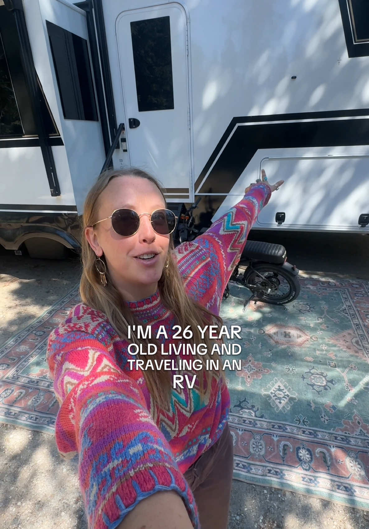 TikTok post by @nicolekauffman3 for AG1. Caption reads: [...] me living in an RV full time with the new....