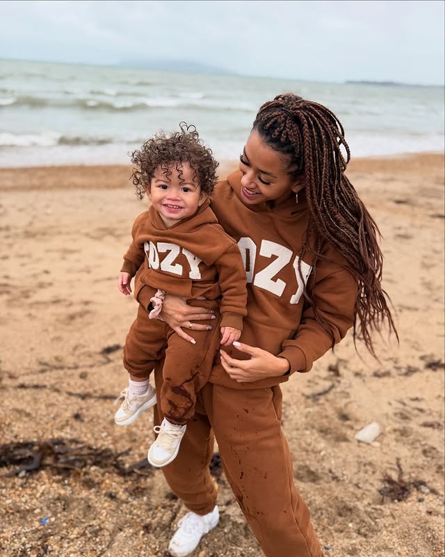 Instagram post by @temikaskye__ for Cozy Crew Club. Caption reads: [...] these stylish and comfy fits from....