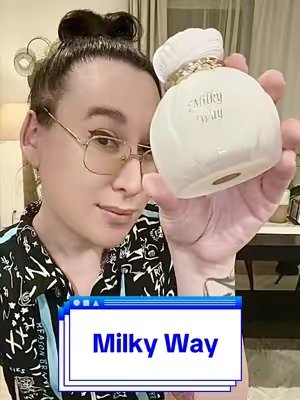 TikTok post by @bobby_doll for Maison Asrar. Caption reads: Milky Way by @Maison Asrar . . . #perfume....