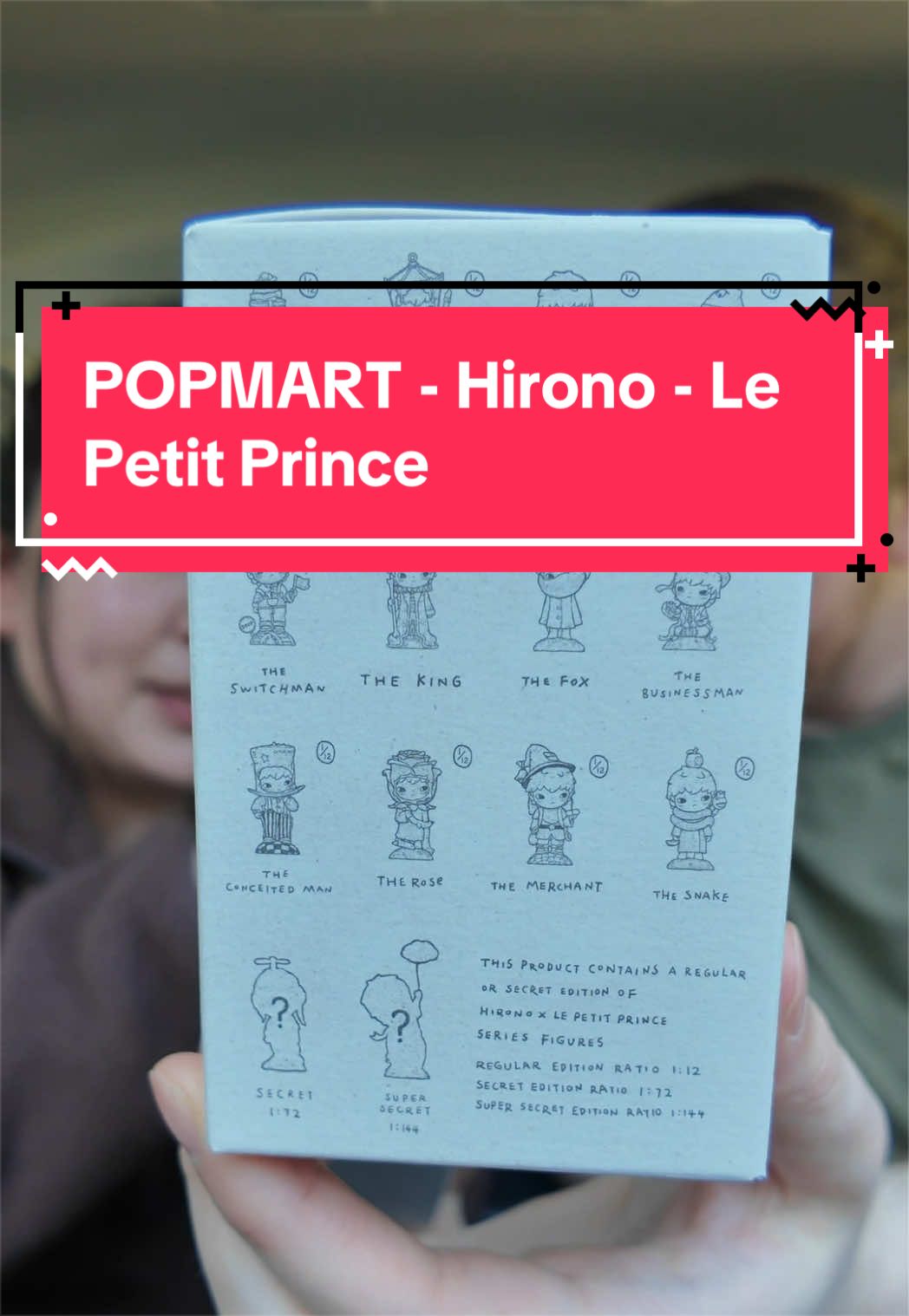 TikTok post by @nick_and_erika for POP MART US Localshop. Caption reads: We were sent a few of POP MART Hirono Le Petit....