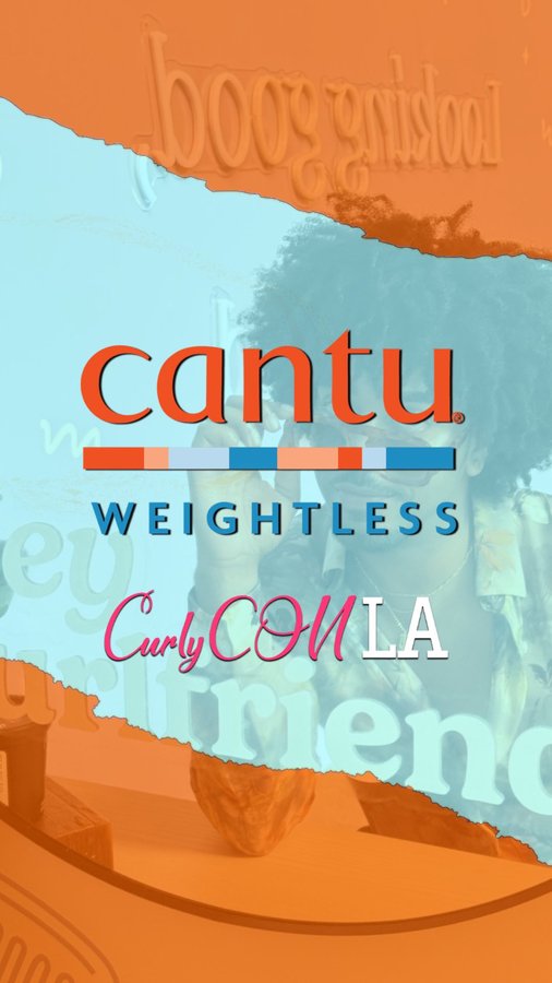 Instagram post by @your.royal.freshness for Cantu Beauty. Caption reads: [...] day to the main stage! Got ready with....