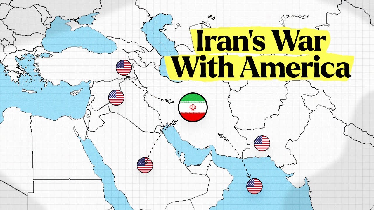 YouTube post by @YaBoiHakim for Keeps. Caption reads: Why Does Iran Hate The USA?.
