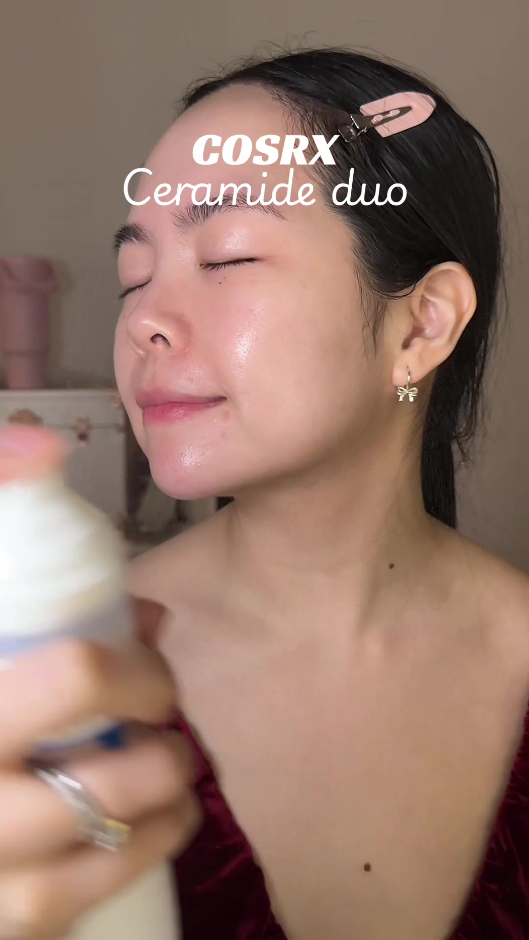 TikTok post by @whatsgigidoing for COSRX. Caption reads: My fav duo from @COSRX UK 💖✨🥹#tiktokmademebuyit....