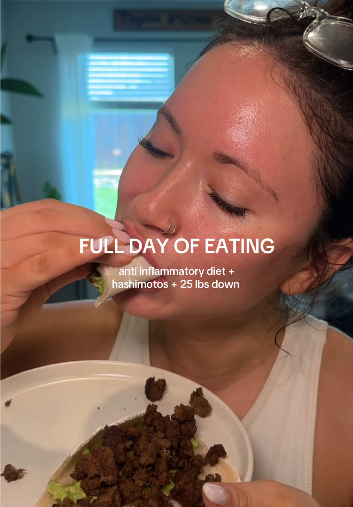 TikTok post by @ninabucksner for Solely. Caption reads: I ate so good today!!! I’m still thinking about....