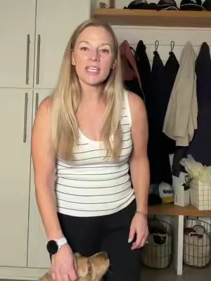 TikTok post by @andreaaftereffect for All American Canine. Caption reads: Pet care instructions (detailed)....