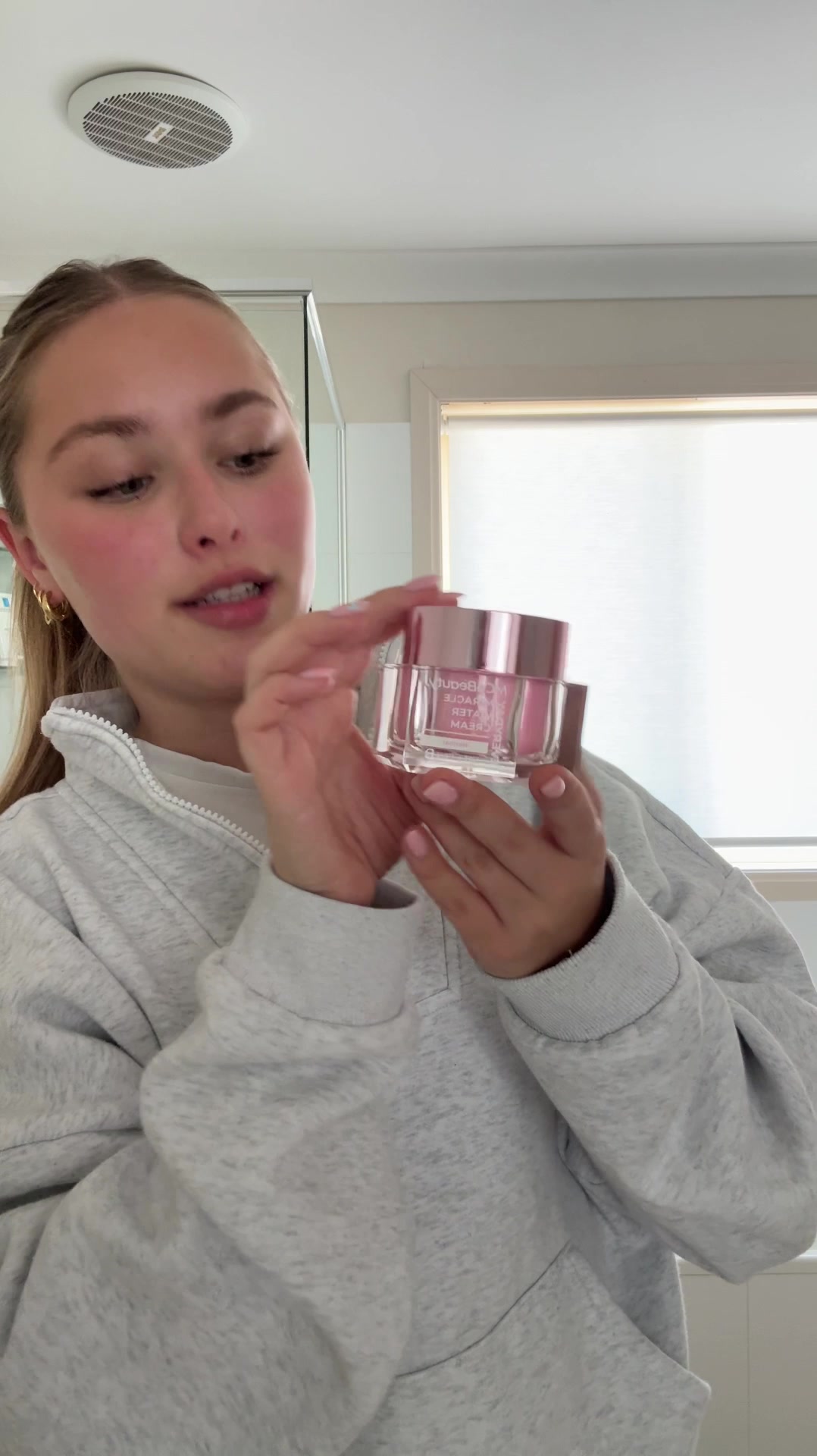 TikTok post by @lilypachilly1 for MCoBeauty. Caption reads: My go-to base for makeup @MCoBeauty #mcobeauty #ad.