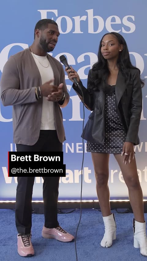 Instagram post by @officiallydaitime for Forbes. Caption reads: On the #ForbesCreatorUpfronts blue carpet, [...].