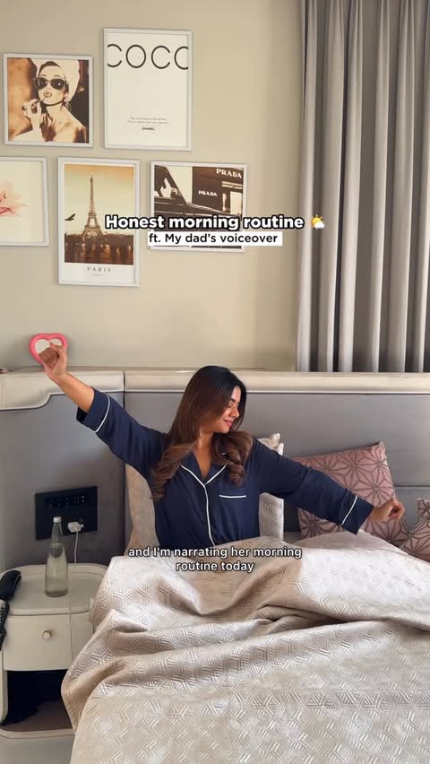 Instagram post by @shreyagulati7 for Plum Goodness. Caption reads: When your dad is your biggest hater and....