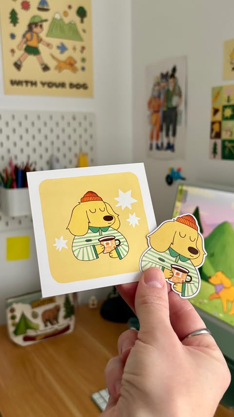 Instagram post by @konistudio for Paperlike. Caption reads: draw with me ✏️ I’m using the @Paperlike screen....