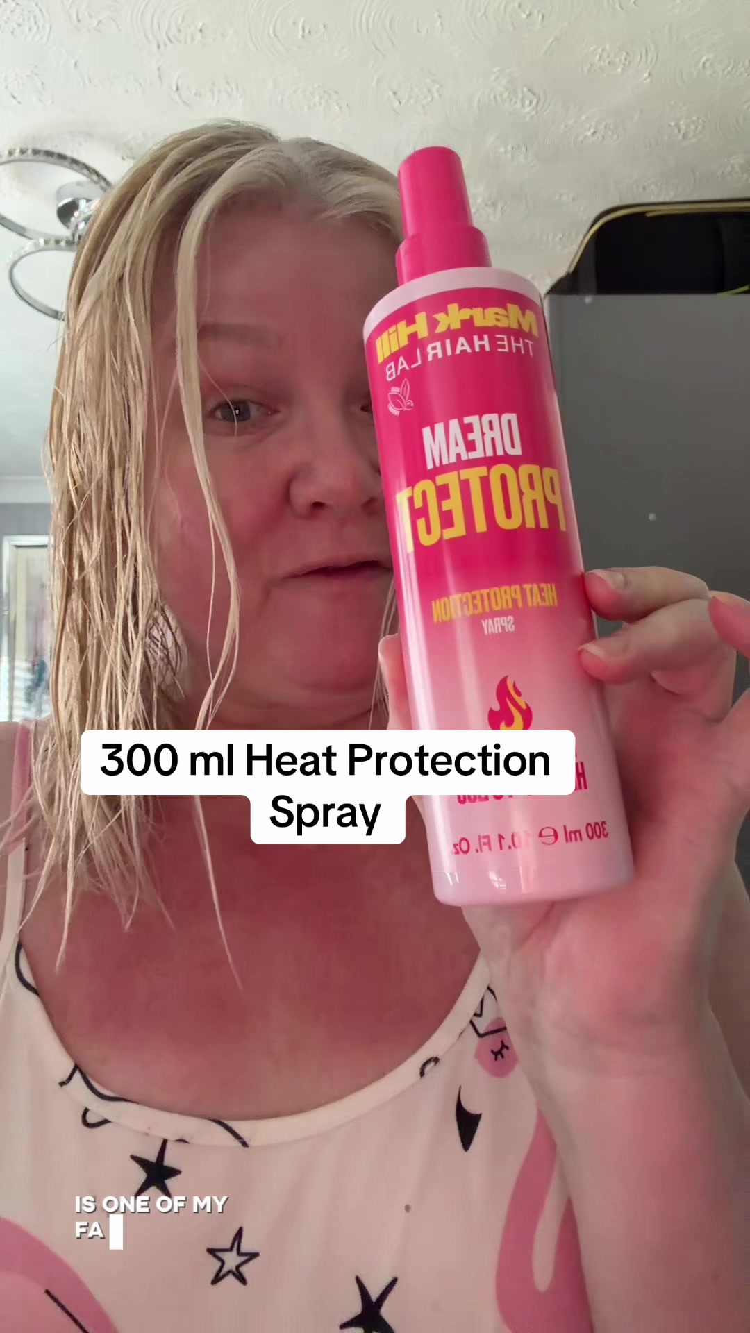 TikTok post by @korynsbeauti for Mark Hill Hair. Caption reads: @Mark Hill Hair Heat Protection Spray - make sure....