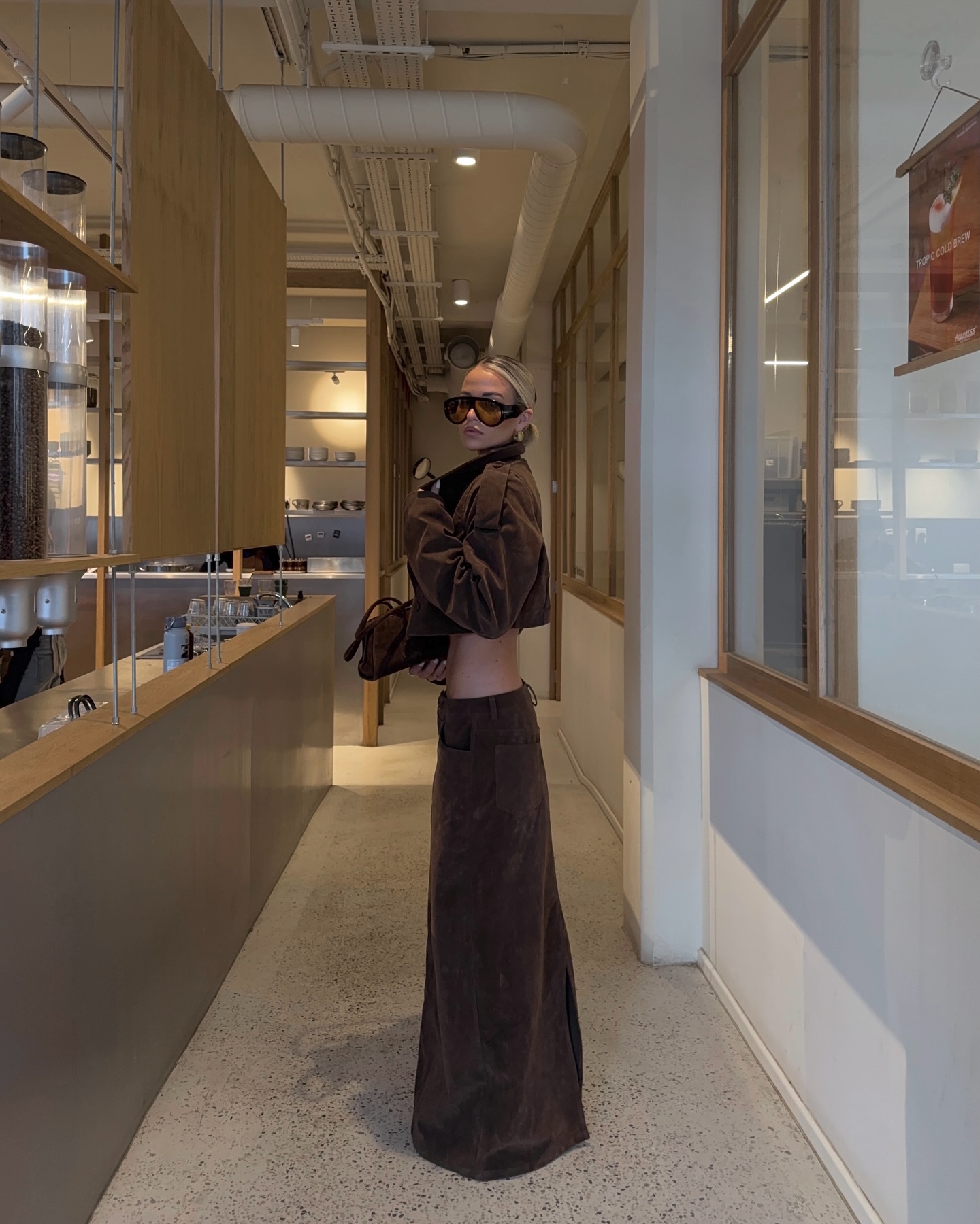 Instagram post by @laurenxwatsonnn for PrettyLittleThing. Caption reads: An outfit i’d do the food shop in:....