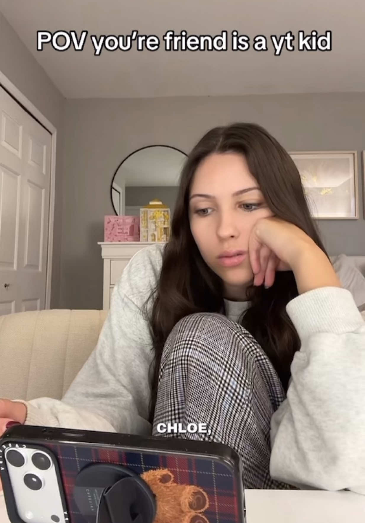 TikTok post by @julietteweg for CASETiFY. Caption reads: Go grab your holdiday gift set from @CASETiFY....