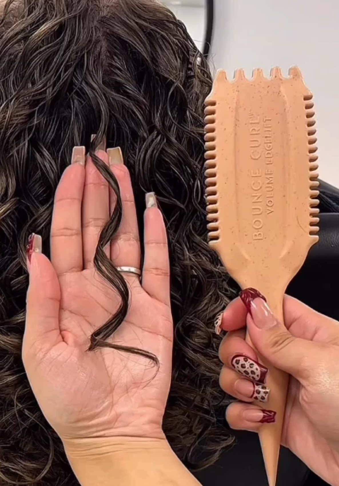 TikTok post by @sharstylescurls for BounceCurl. Caption reads: Black Friday Deals are happening RIGHT now! Get....