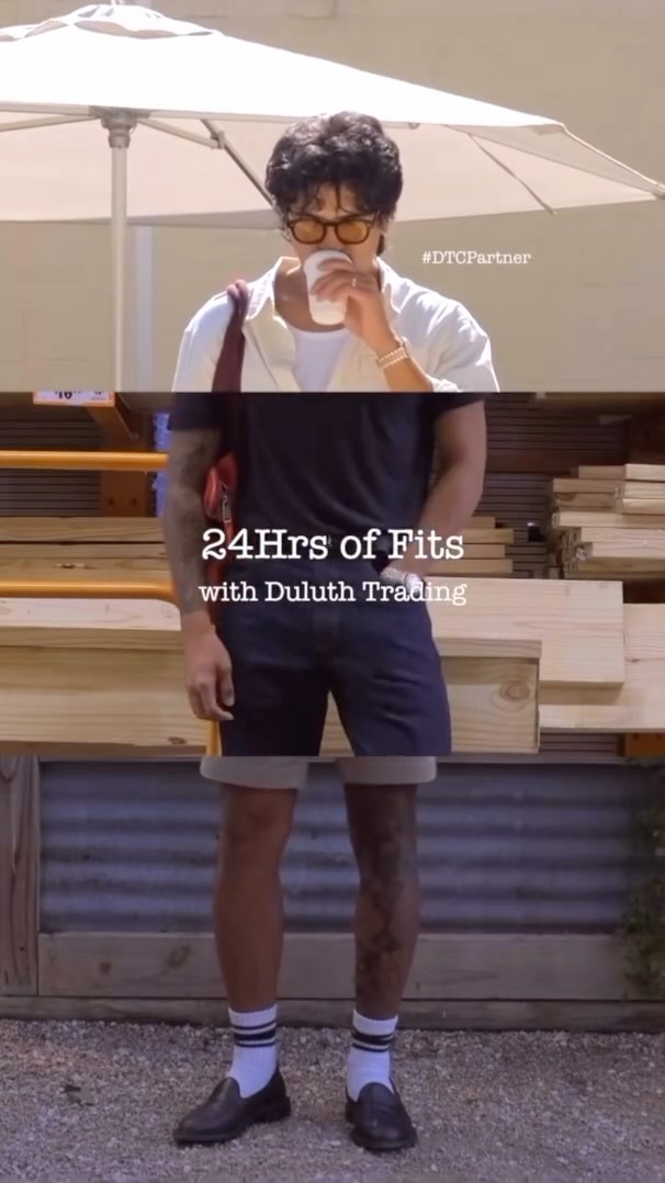 Instagram post by @mr.bthompson for Duluth Trading Company. Caption reads: #ad A full 24 hours of fits with....