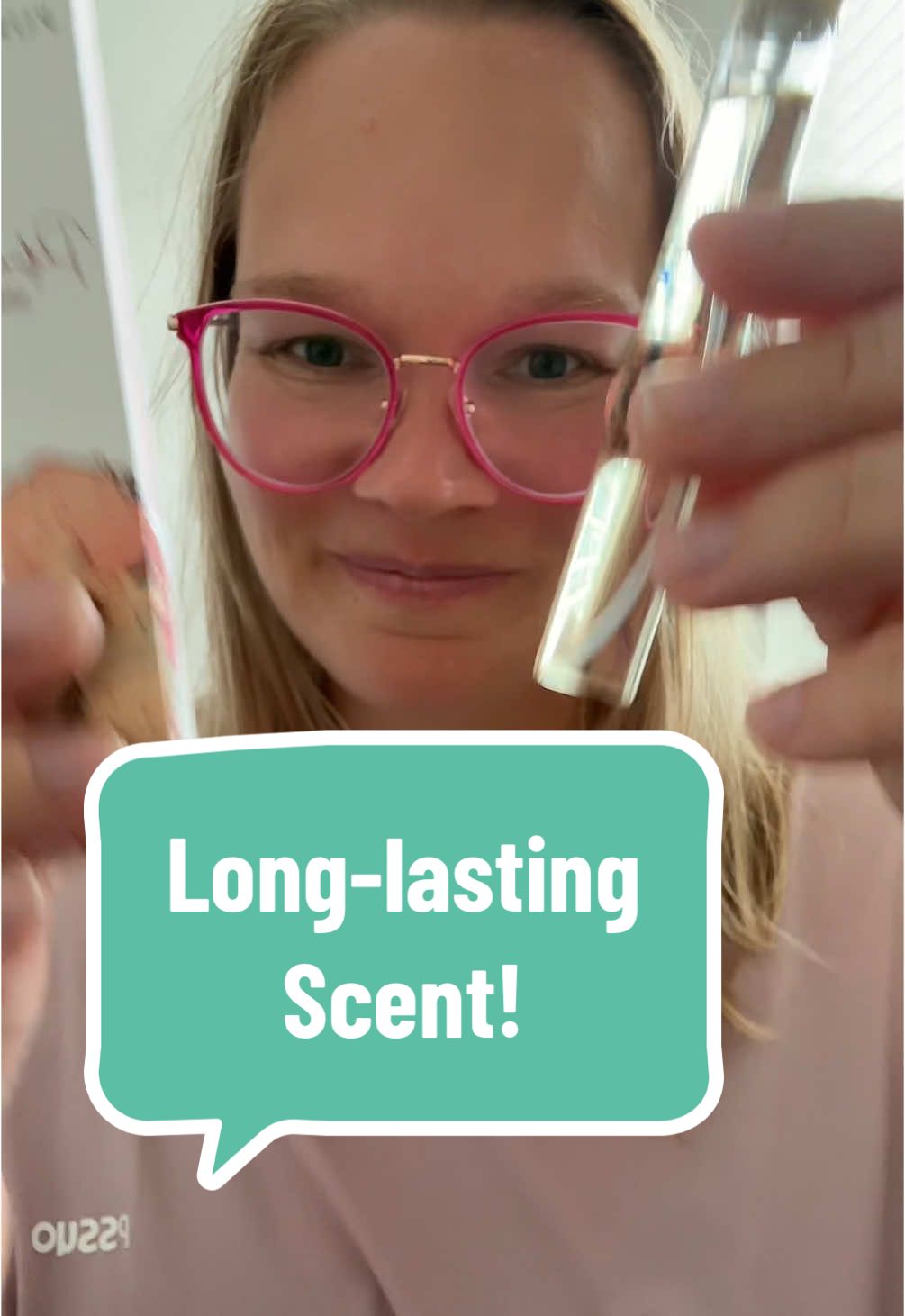 TikTok post by @myllykoskipaula for HOOGALIFE. Caption reads: [...] next day. The scent is just perfect!....
