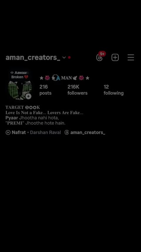 Instagram post by @aman_creators_ for Tata Motors. Caption reads: Premi Jhutha Hota Hai 💔🥀 . . #tatasierra #shayri....