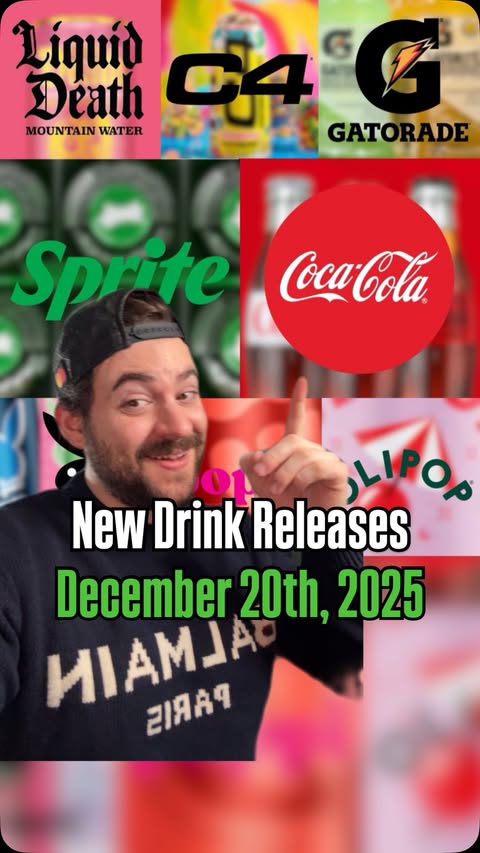 Instagram post by @snachwithzach for Coca-Cola. Caption reads: We’ve got a bunch of new drink releases coming out....