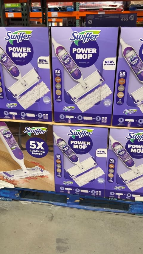 Instagram post by @allthingsjudyy for Swiffer. Caption reads: #SwifferPartner Come with me to @Costco to grab....