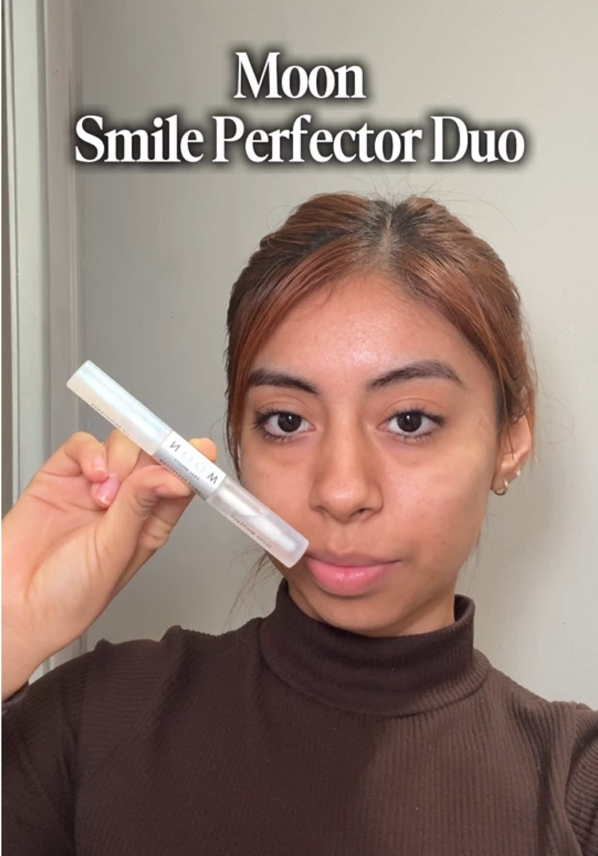 TikTok post by @_josievh for MOON Oral Beauty. Caption reads: Gifted by Moon Oral Beauty An award-winning....