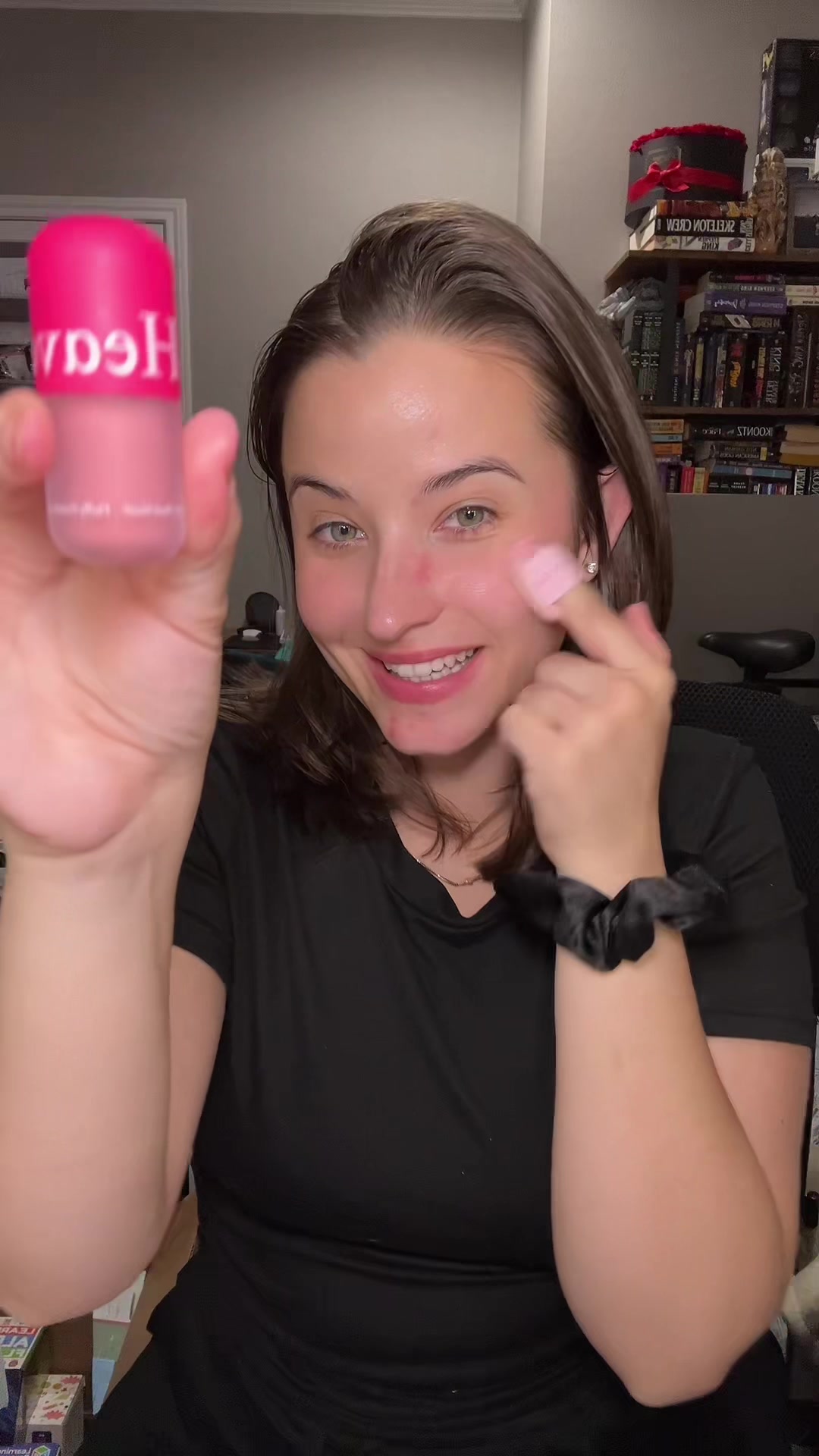 TikTok post by @dani_fowler for Heaven Pink. Caption reads: @Heaven Pink #heavenpink #heavenpinkblush [...].