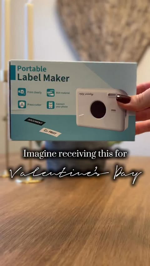 Instagram post by @rachelsyorkshirelife for Phomemo. Caption reads: AD Just look at my new @phomemo_official label....