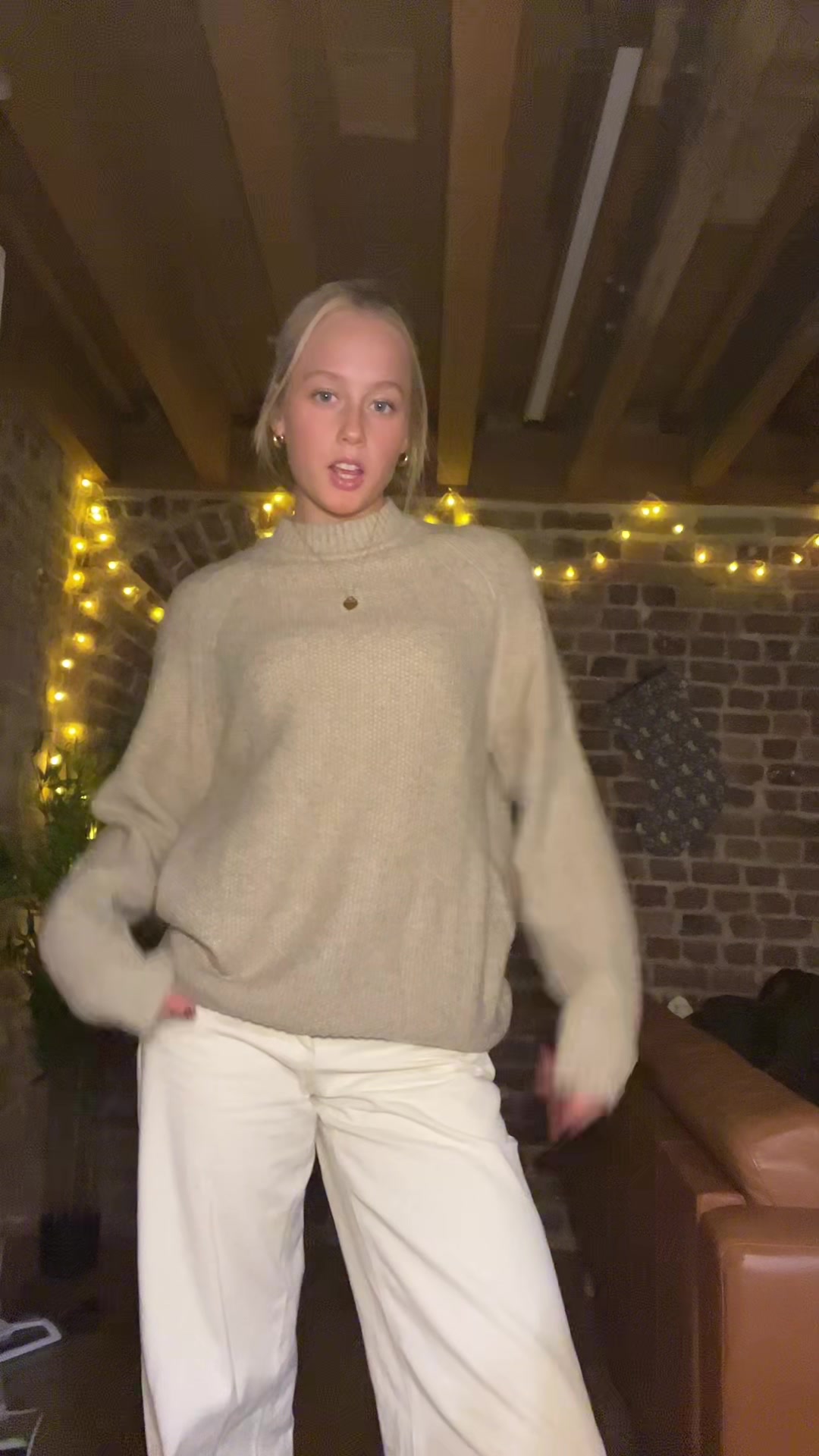 TikTok post by @cupofchamomileteaa for Superdry. Caption reads: Cutest jumper!! Part of superdry’s Black Friday....