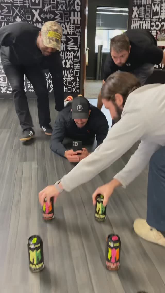 Instagram post by @brendanschaub for Reign Body Fuel. Caption reads: POV: filming marketing videos yourself....
