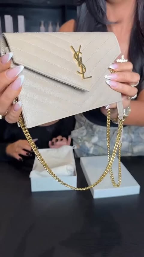 Instagram post by @blamurphy for BiaBelle Beauty. Caption reads: We bought a brand new YSL bag for one of our....