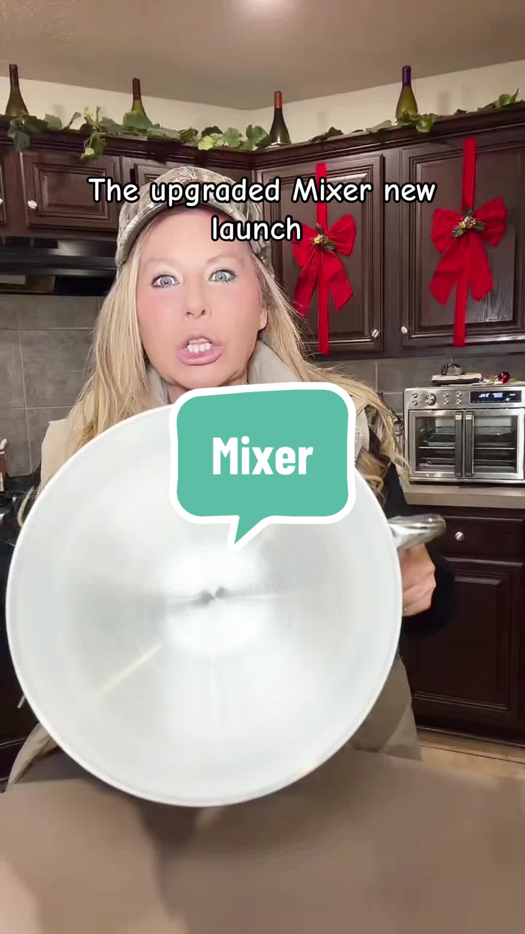 TikTok post by @chaynes322 for Kitcheninthebox. Caption reads: The new launch upgraded mixer from @Kitchen in the....