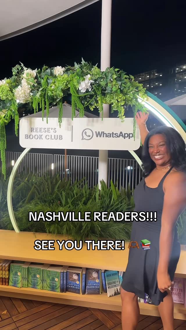 Instagram post by @whereismylibrarycard_ for Reese’s Book Club. Caption reads: YALL 😭😭😭 the @reesesbookclub and @whatsapp....