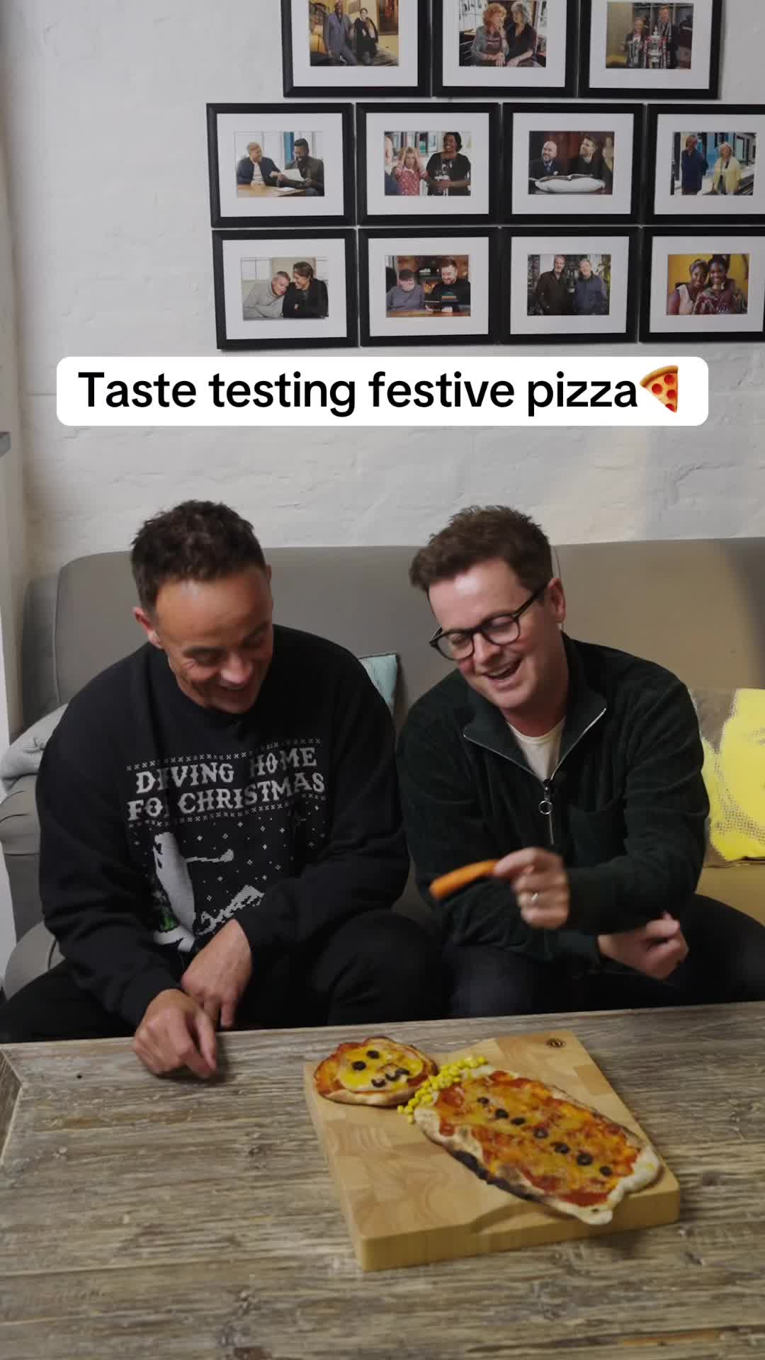 TikTok post by @antanddec for Morrisons. Caption reads: [...] Co from @Ocado, @Sainsbury’s, @Tesco,....