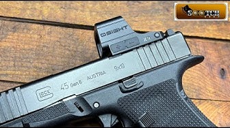 YouTube post by @sootch00 for Olight. Caption reads: Osight XR Micro Red Dot Review on Glock Gen 6.