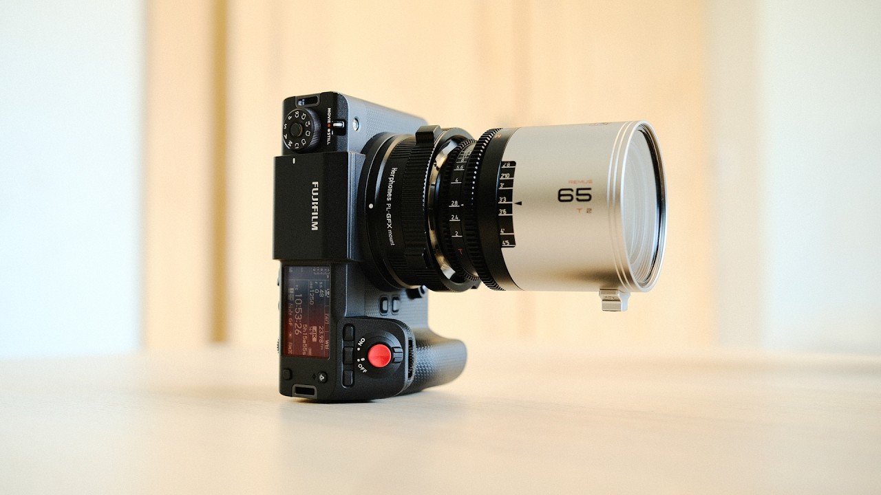 YouTube post by @CineDailies for Audiio. Caption reads: Try vertical anamorphic, trust me.